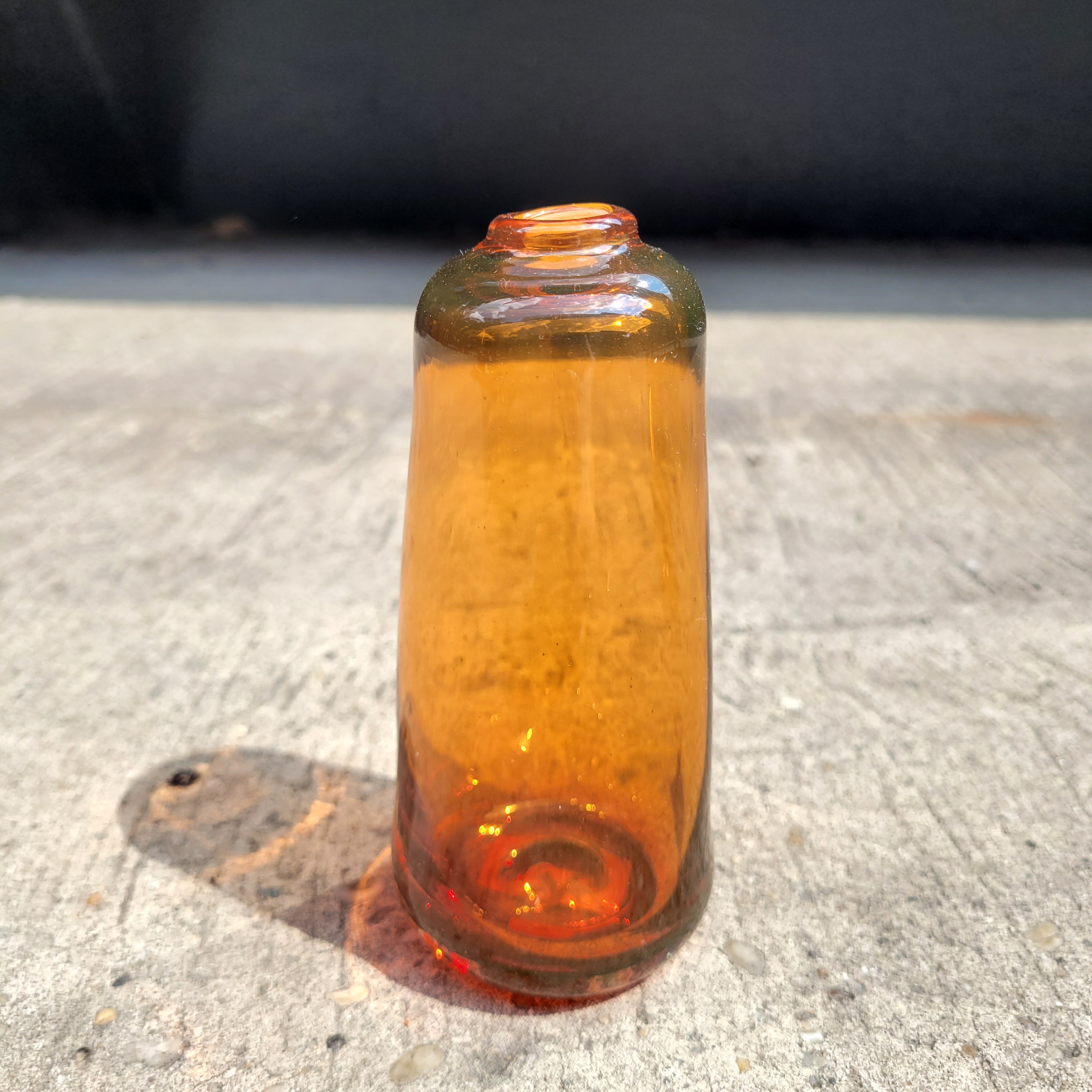 Glass Bud Vase, Apricot