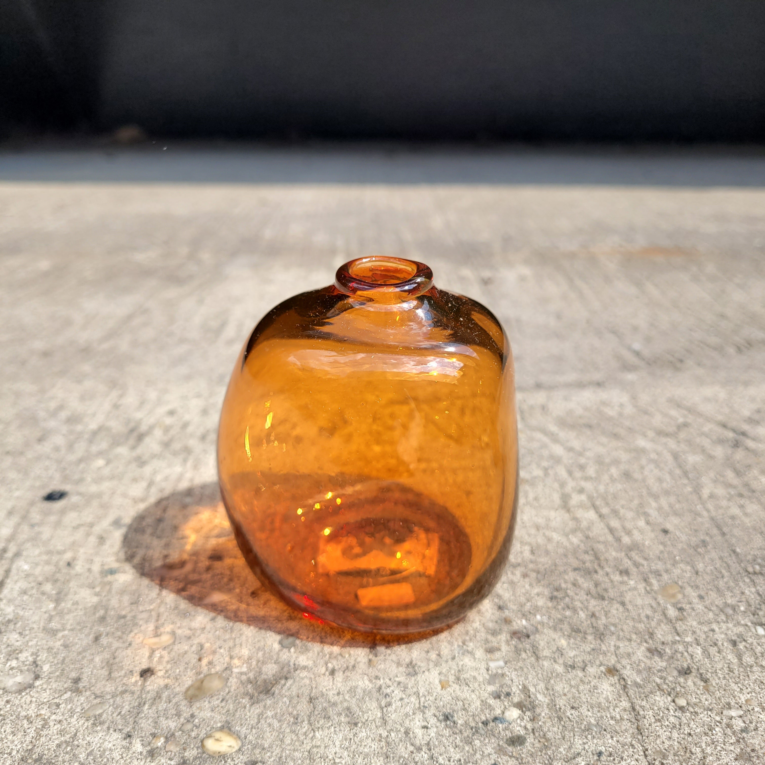 Glass Bud Vase, Apricot