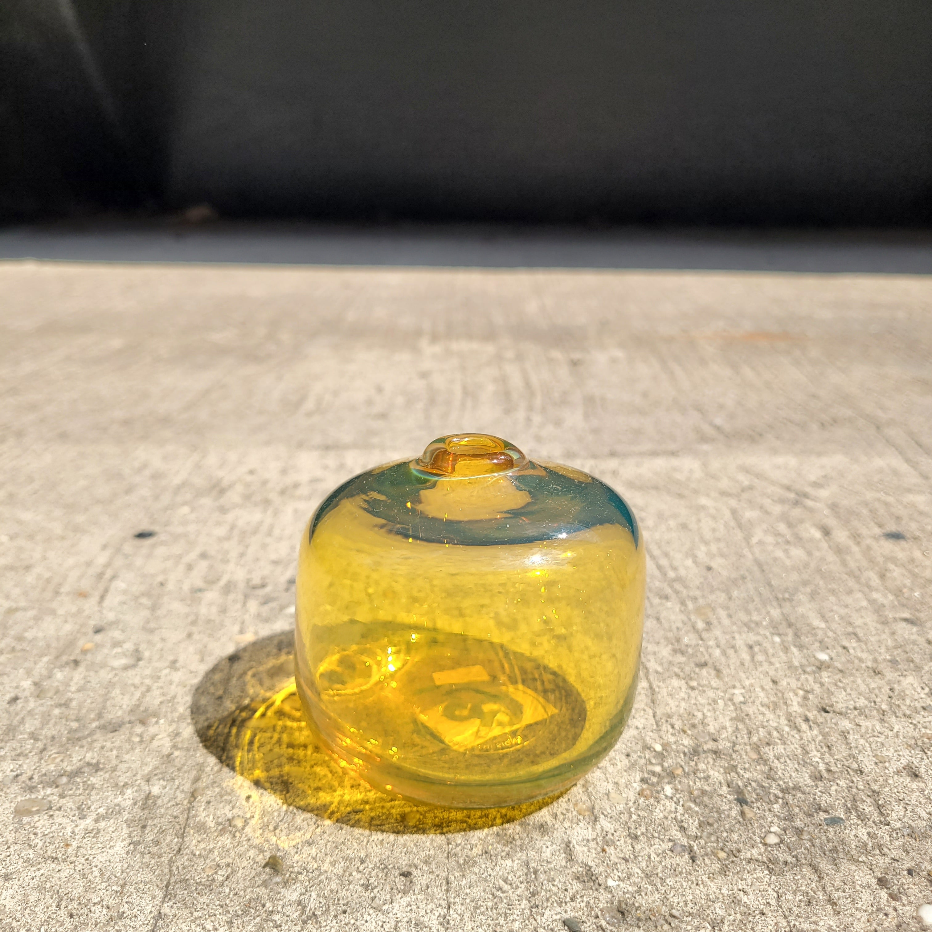 Glass Bud Vase, Lemon