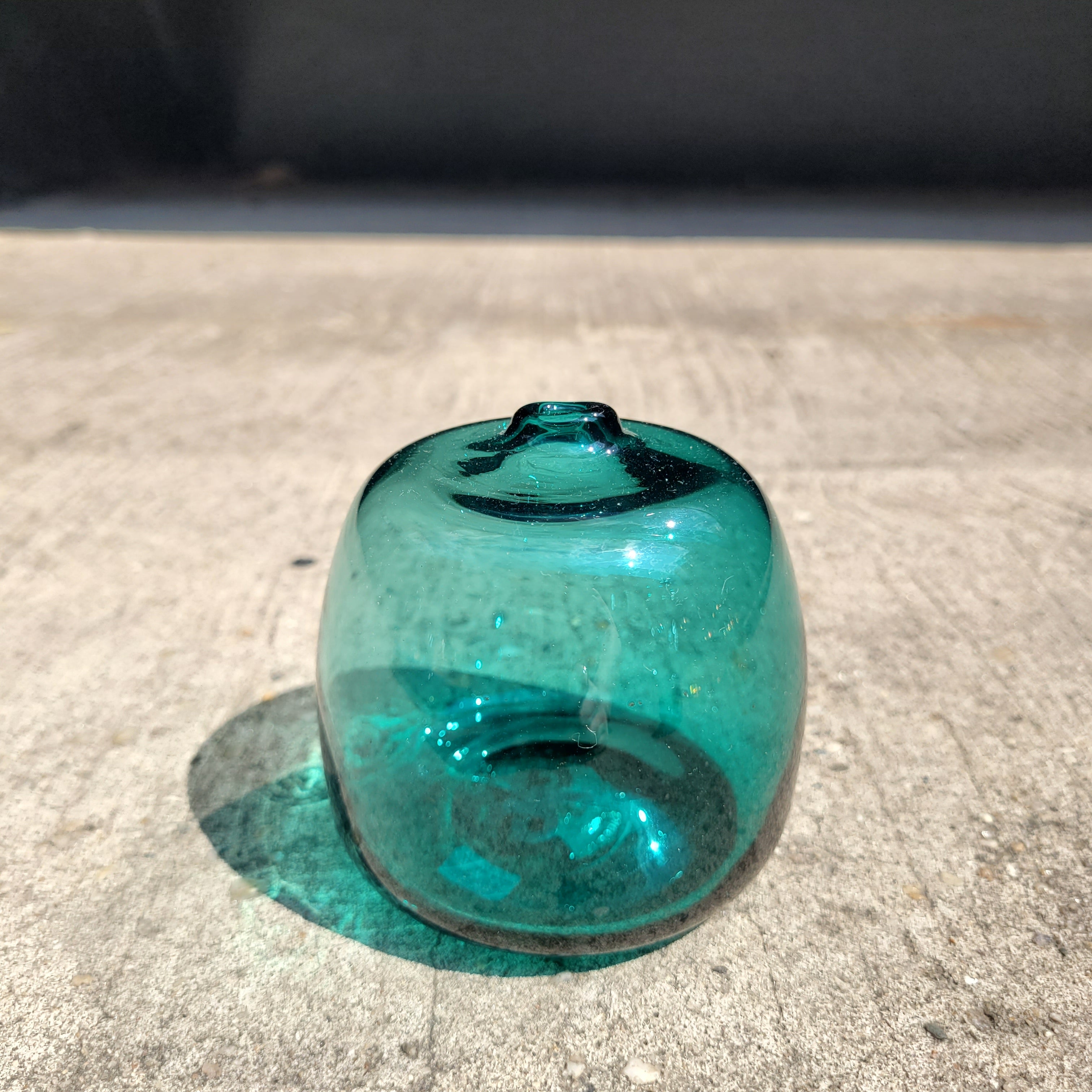 Glass Bud Vase, Sea Green