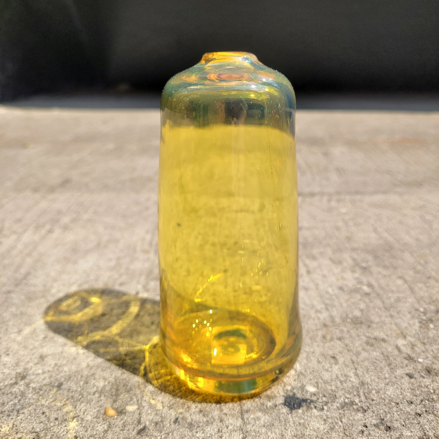 Lemon Glass Bud Vase by Gary Bodker