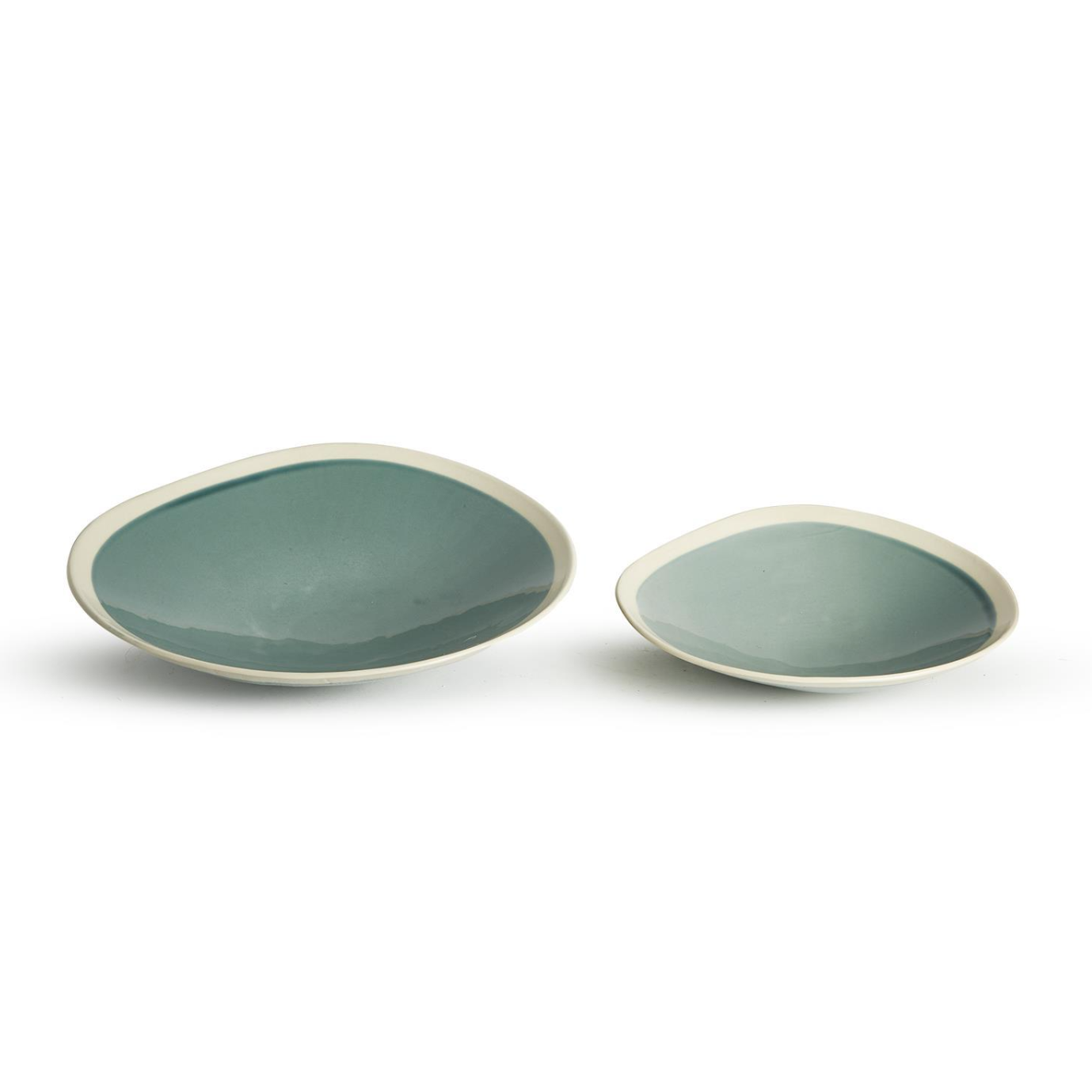 Aqua Wide Serving Bowls