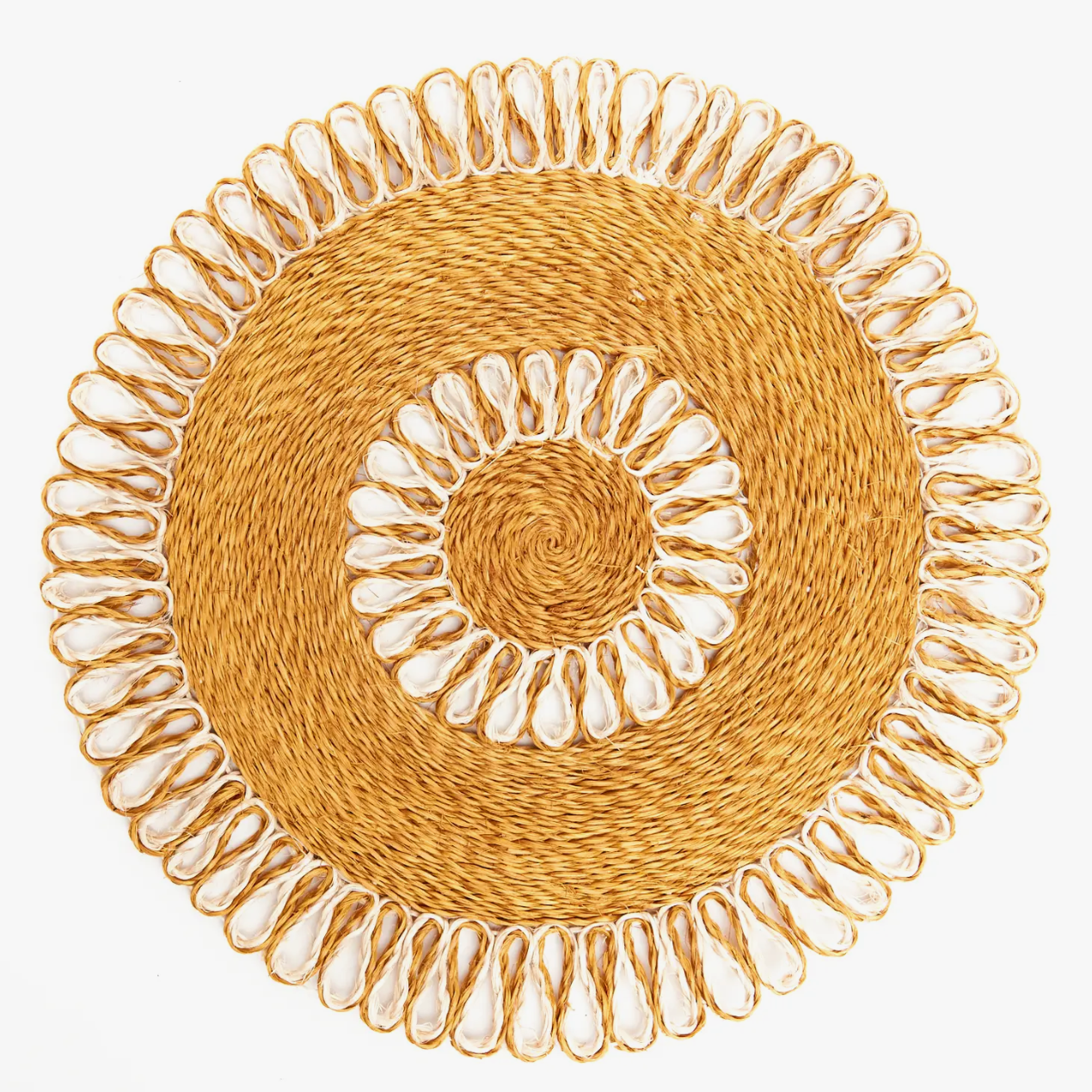 Araw Woven Placemat in Abaca, Set of 2