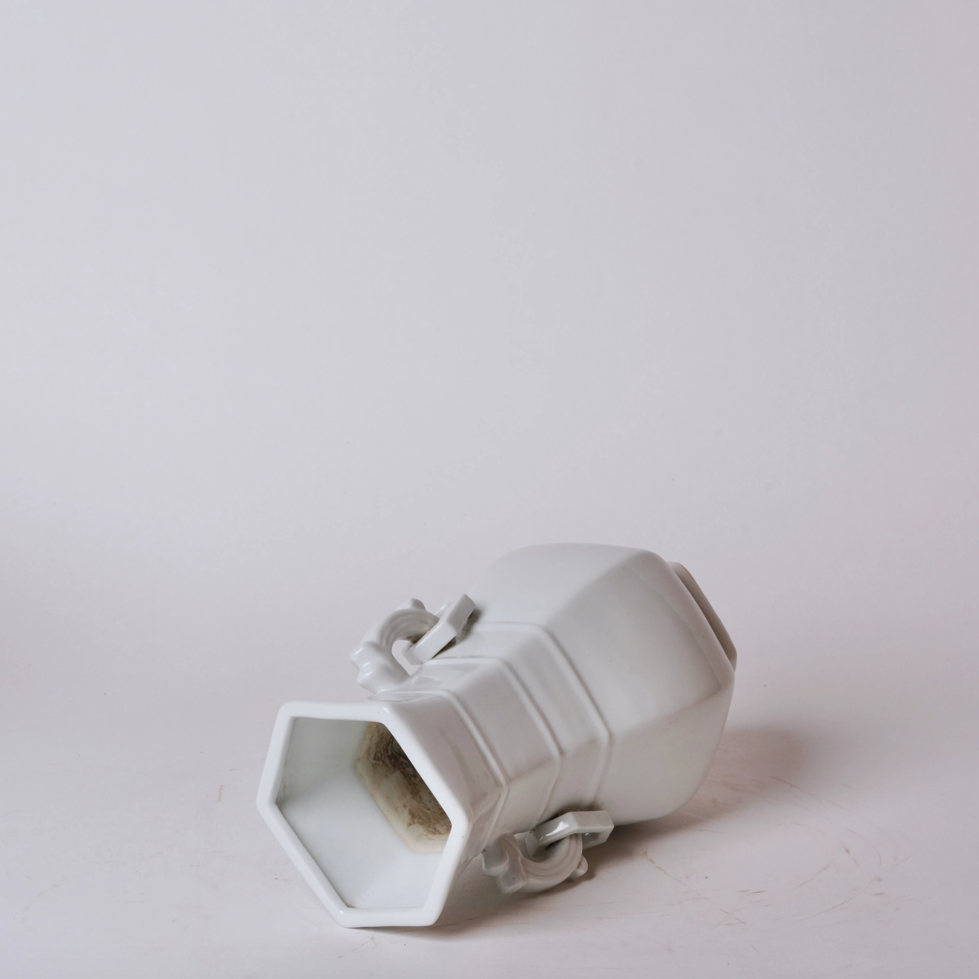 White Porcelain Archaic Vase