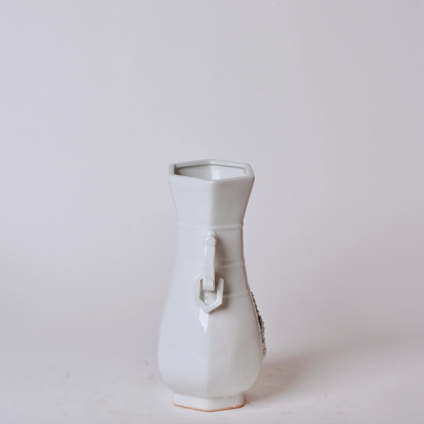 White Porcelain Archaic Vase