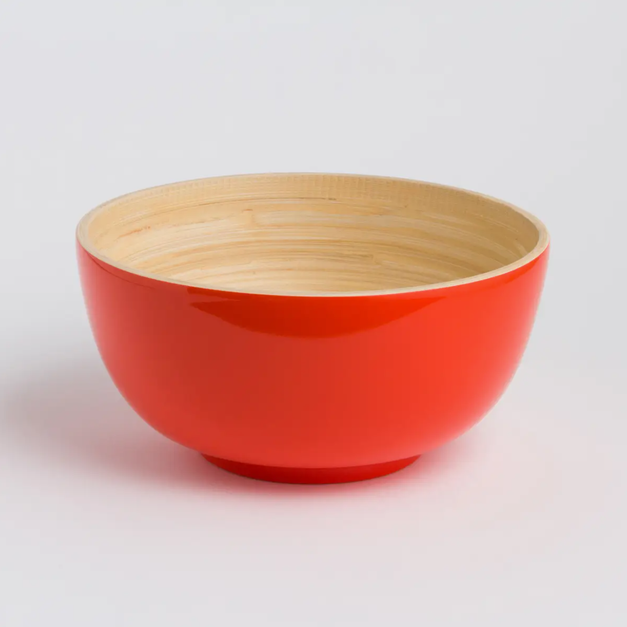 Bamboo Serving Bowl in Lacquer, Large