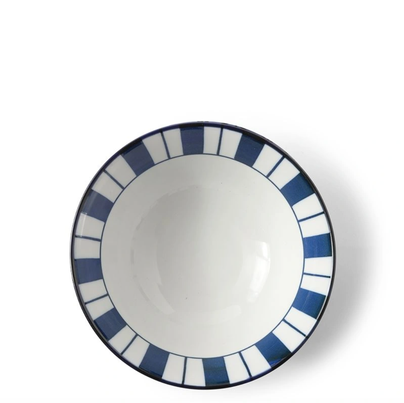 Blue Butcher Striped Footed Noodle Bowl