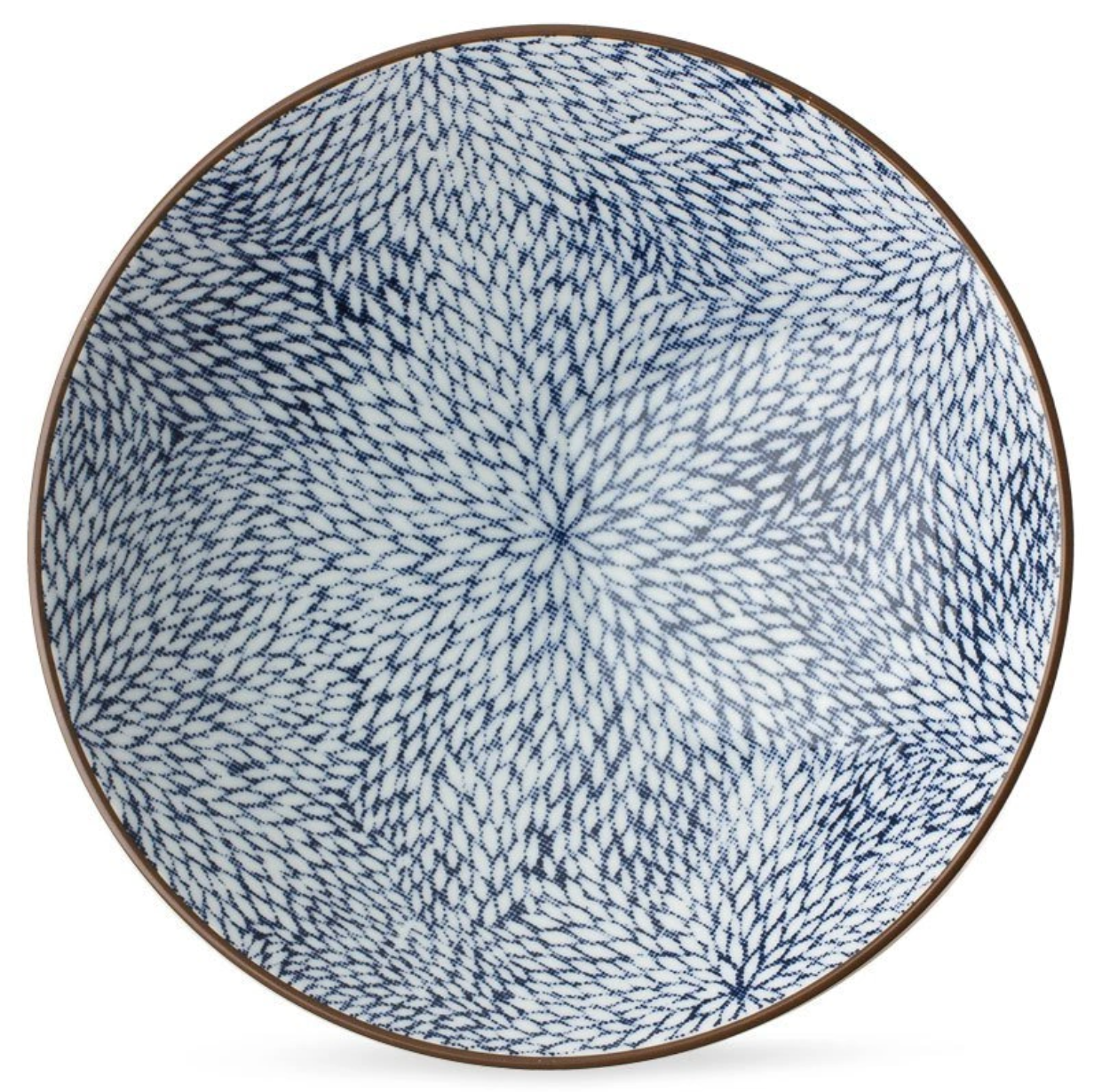 Blue Mums Serving Bowl