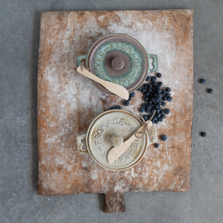 Stoneware Brie Baker