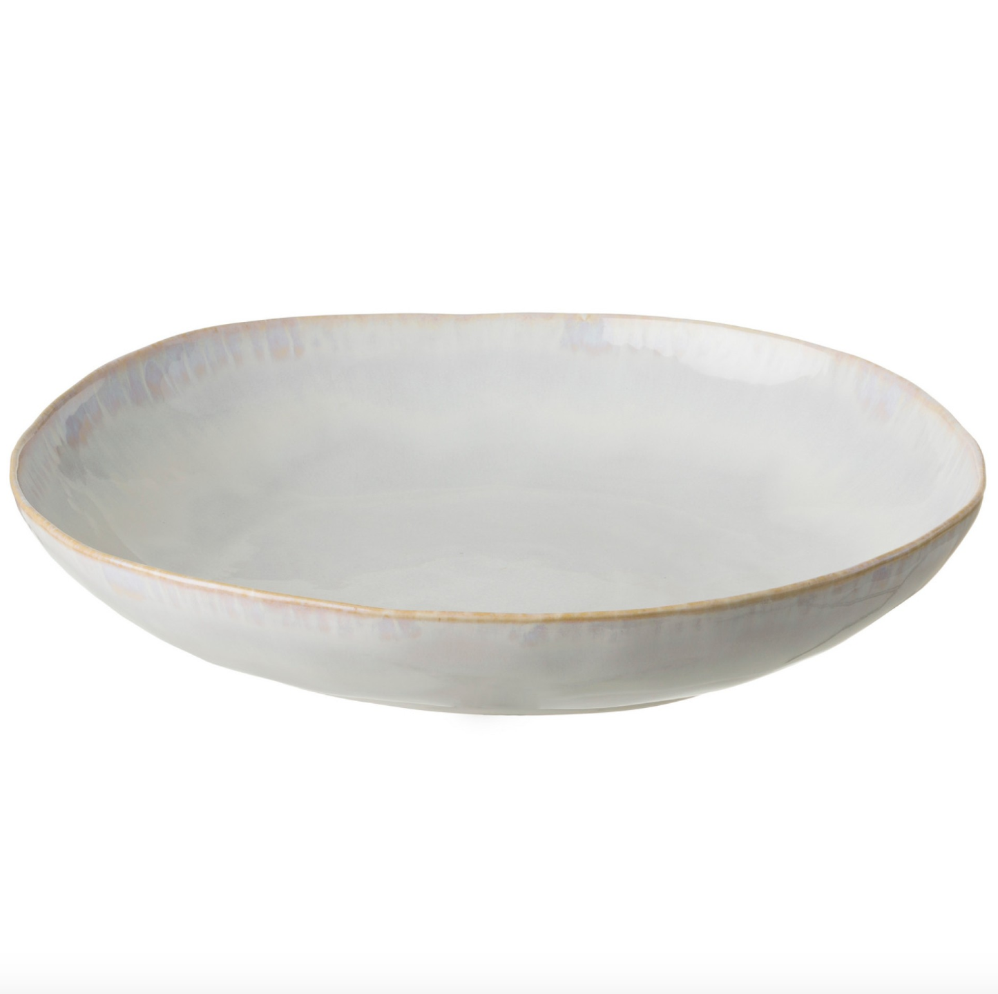 Brisa Shallow Serving Bowl, White