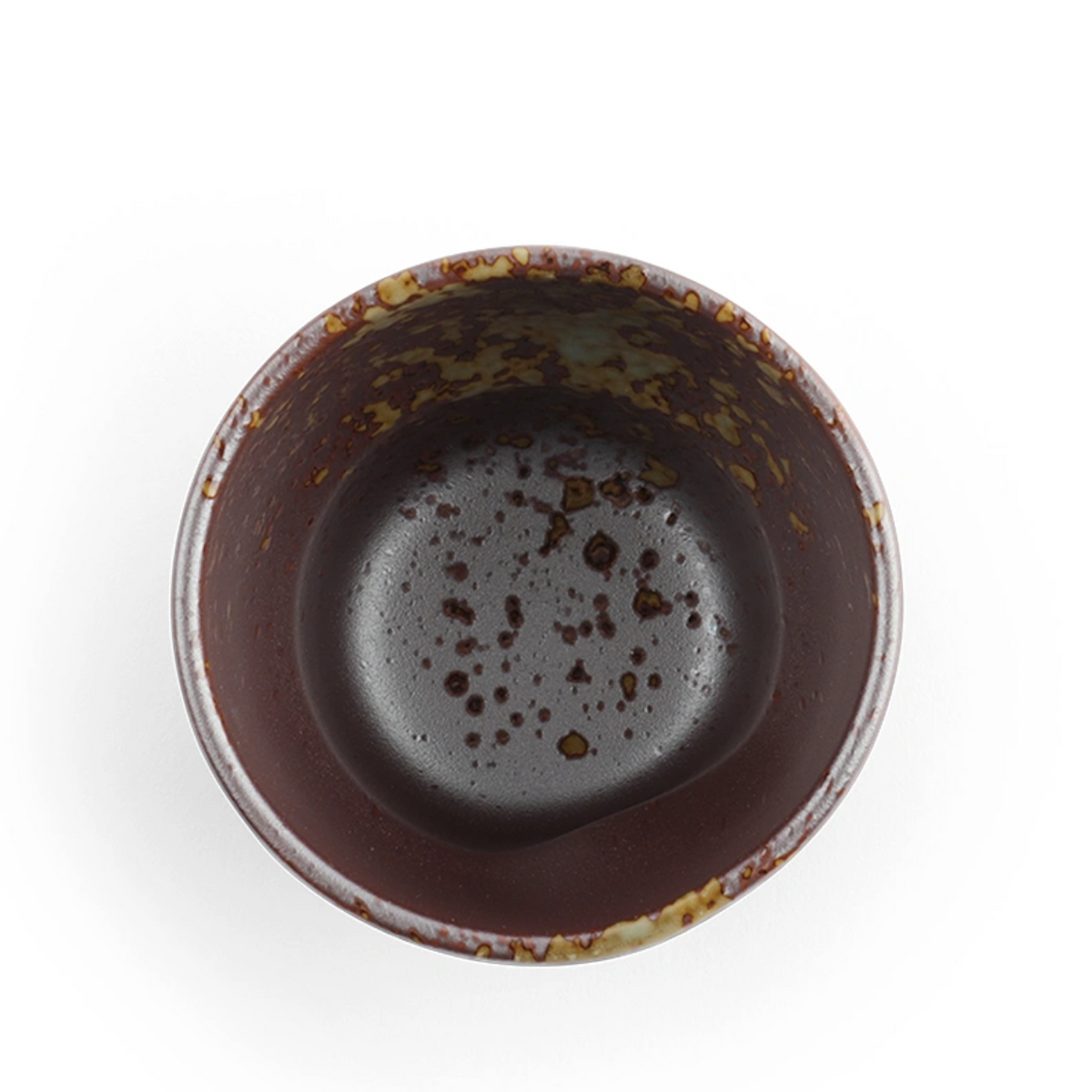 Brown Iridescent Dimple Teacup