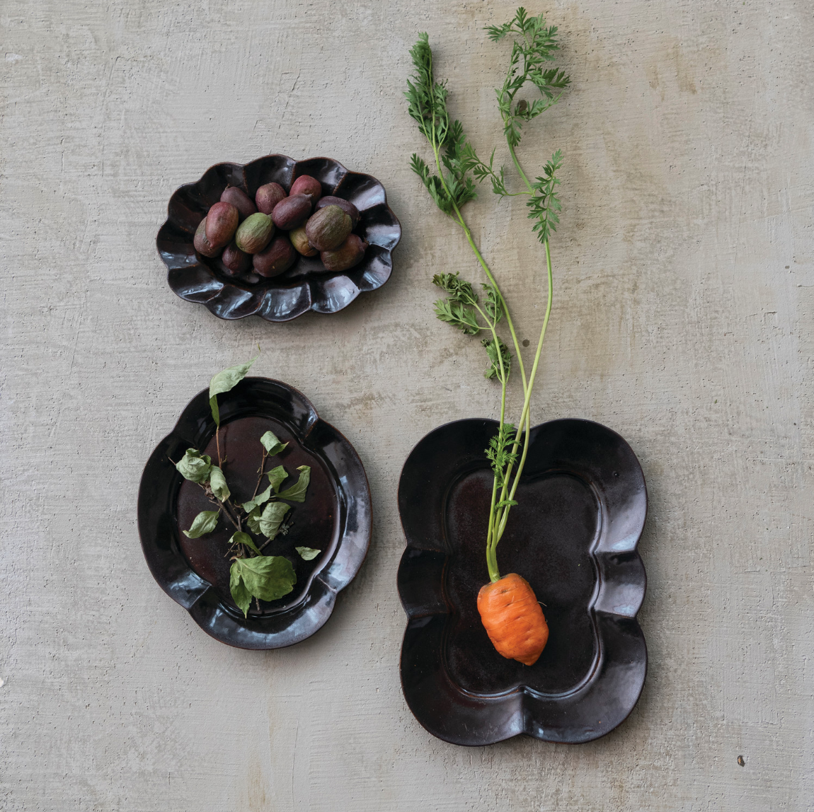 Sienna Scalloped Round Plate