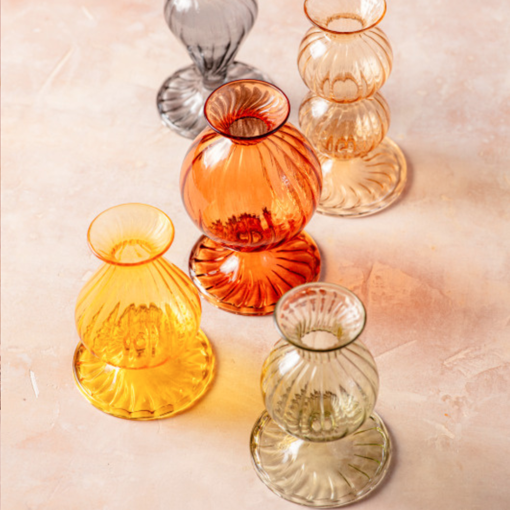 Glass Bud Vase, Amaranth