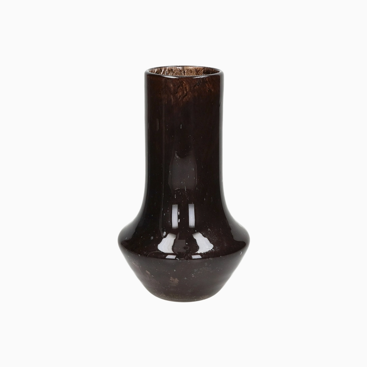 Camou Brown Glass Vase