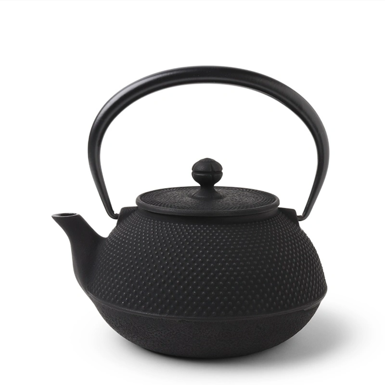 Hobnail Cast Iron Teapot, Black
