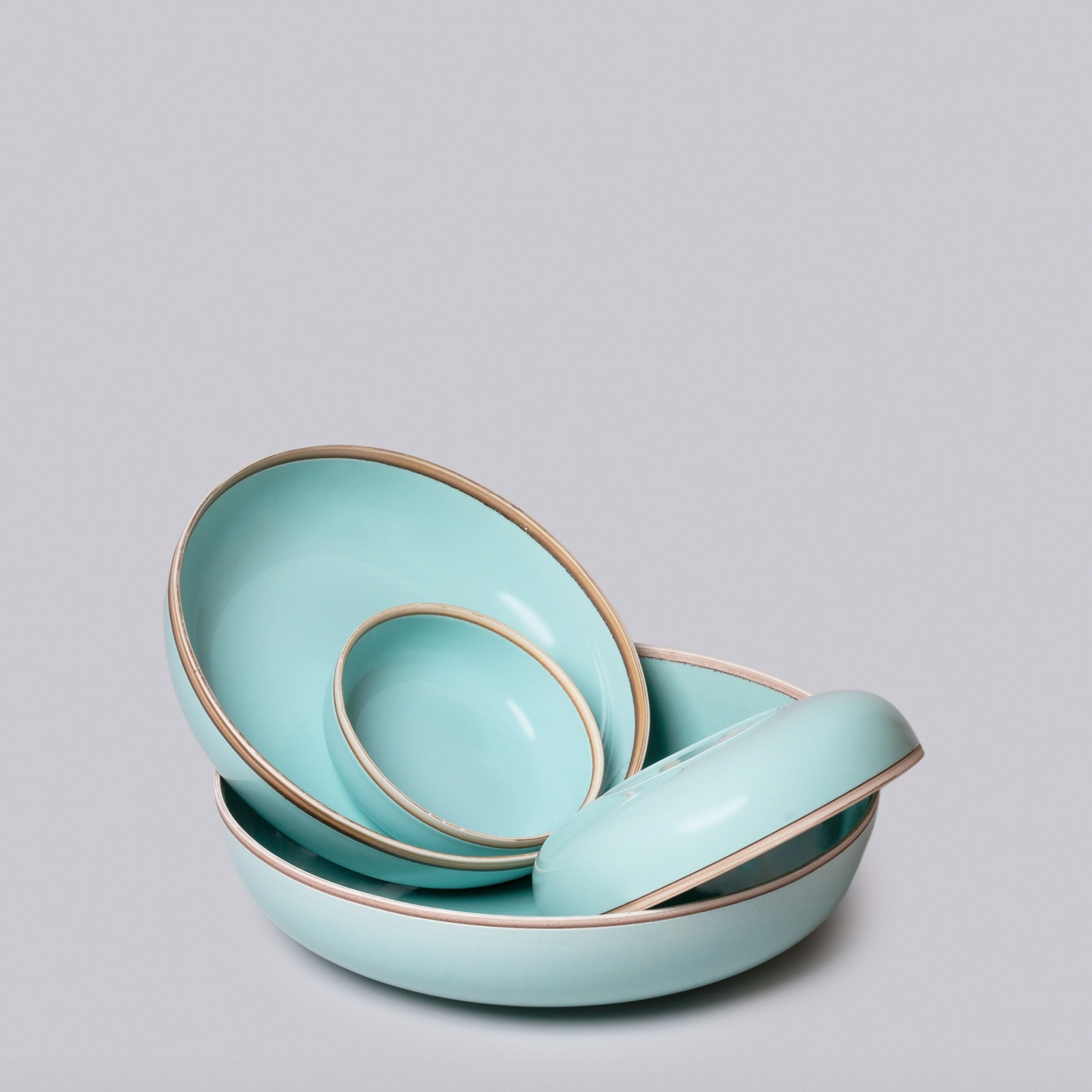 Porcelain Nesting Bowls, Celadon