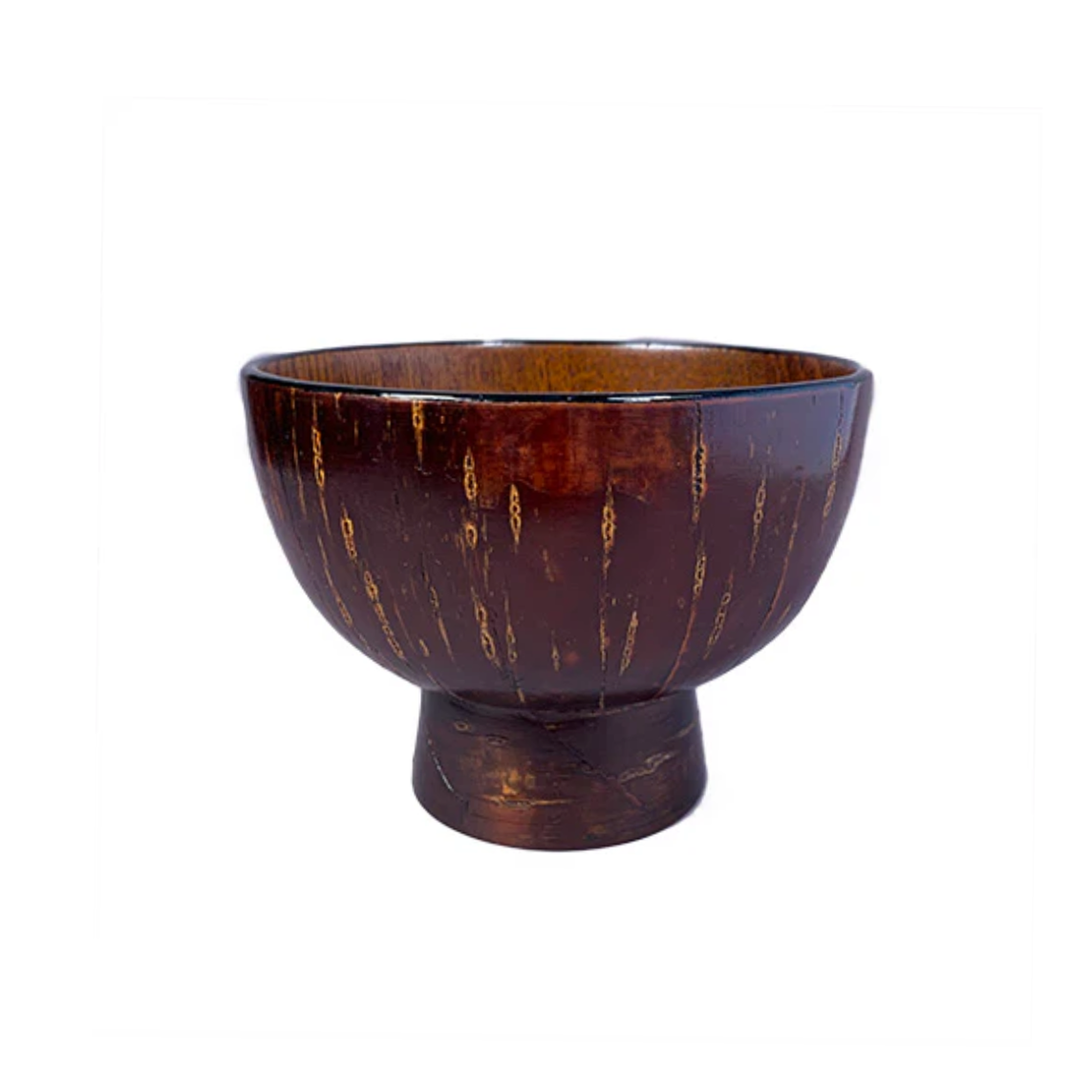Cherry Bark Footed Bowl