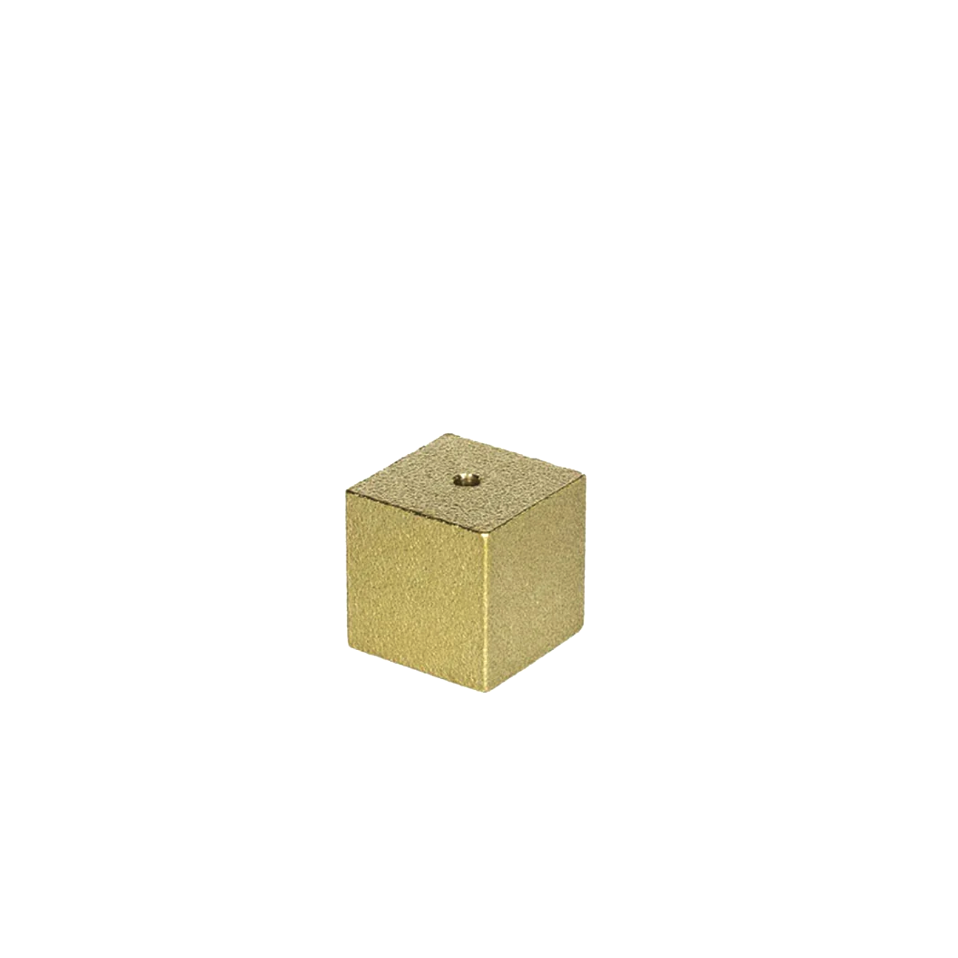 Brass Cube Incense Holder, Gold