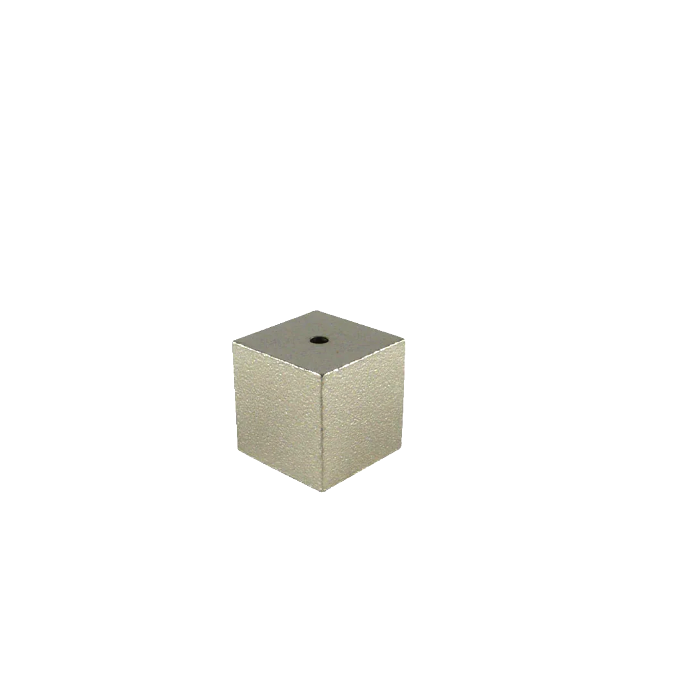Brass Cube Incense Holder, Silver