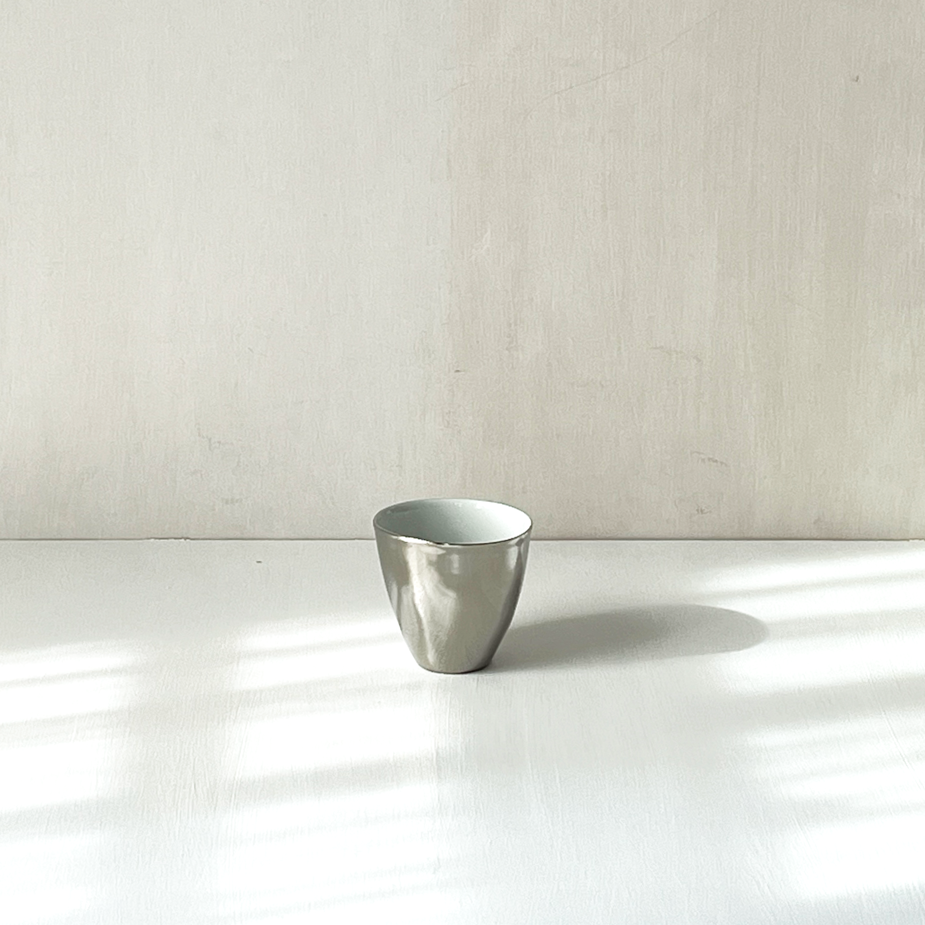 Small Cup, Platinum & Porcelain