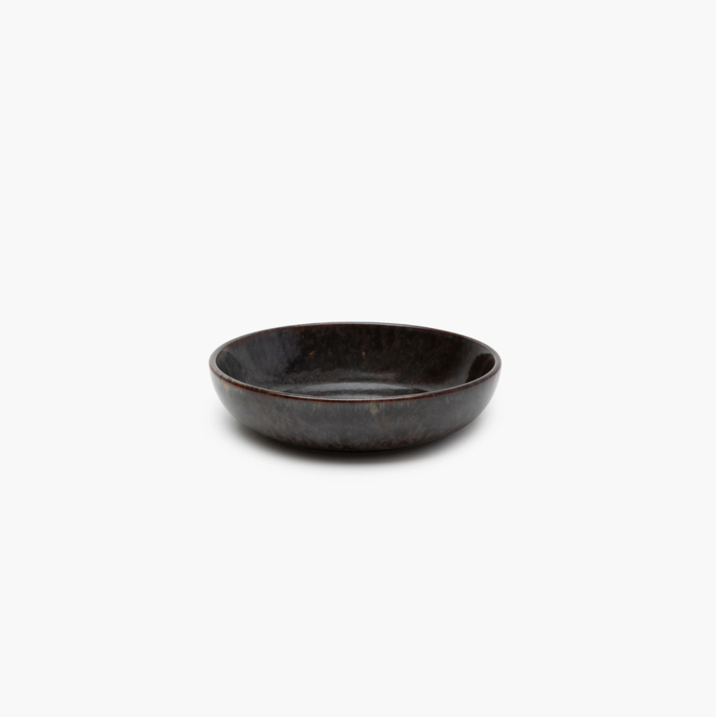 Indigray Earthenware Deep Plate