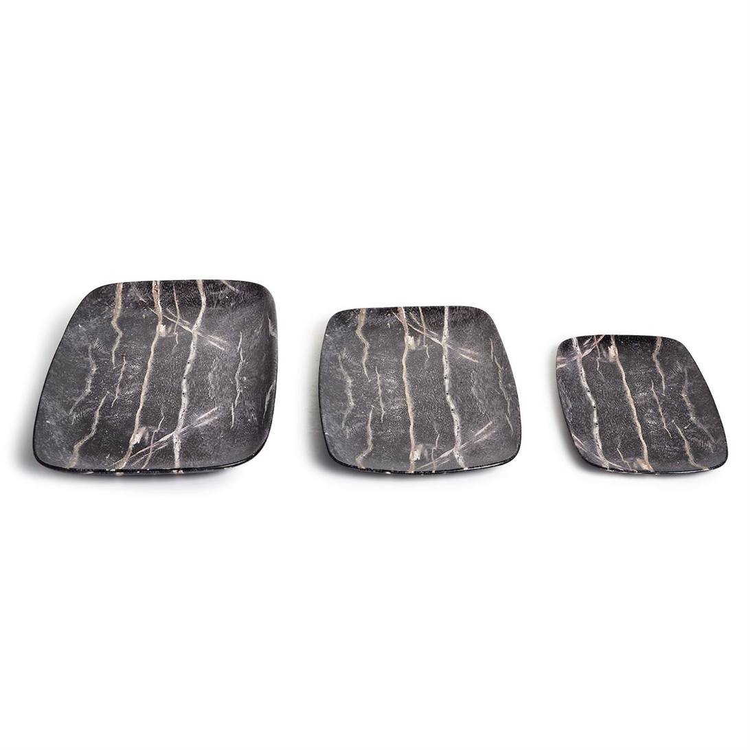 Ebony Ceramic Rectangular Platters