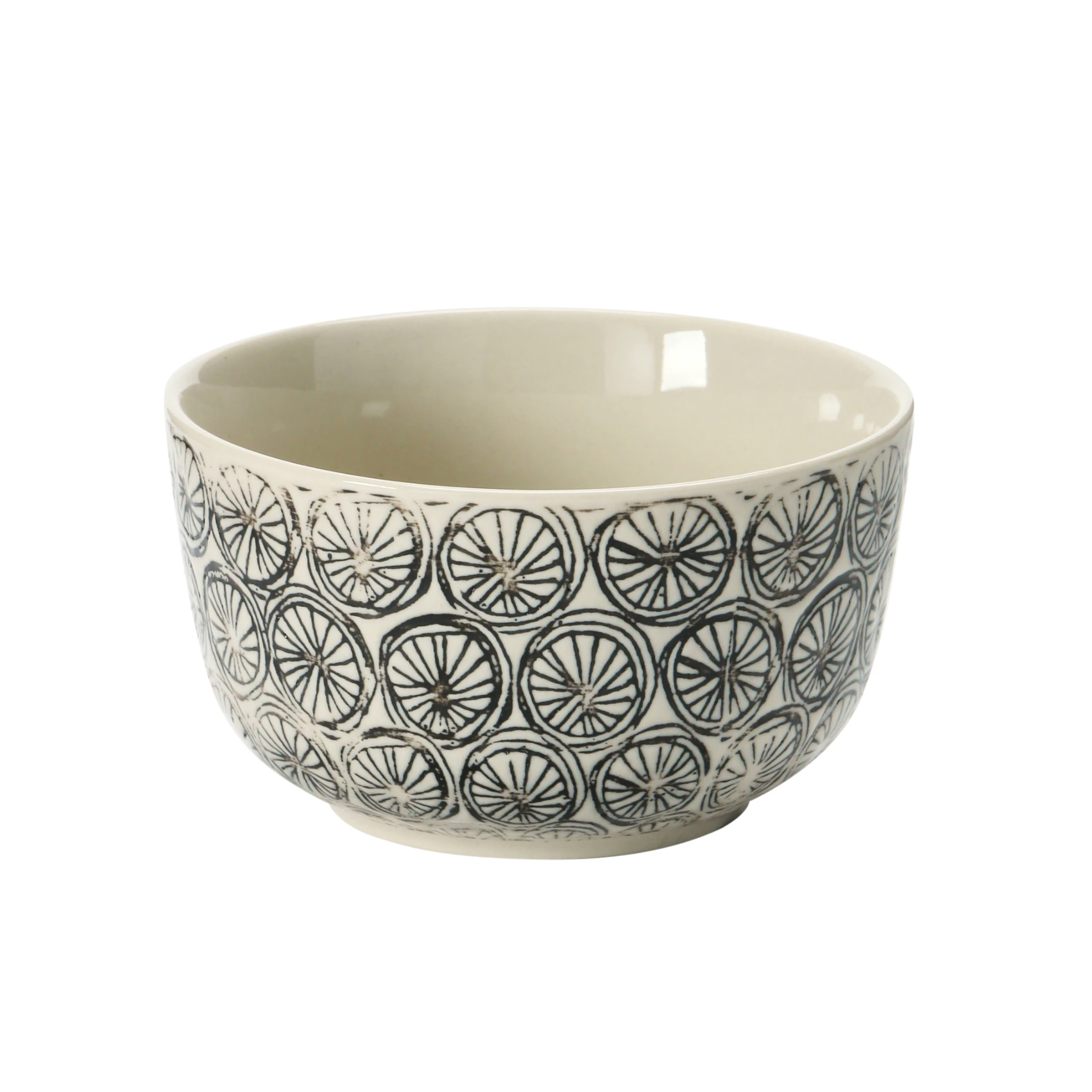 Hand Stamped Embossed Stoneware Bowls