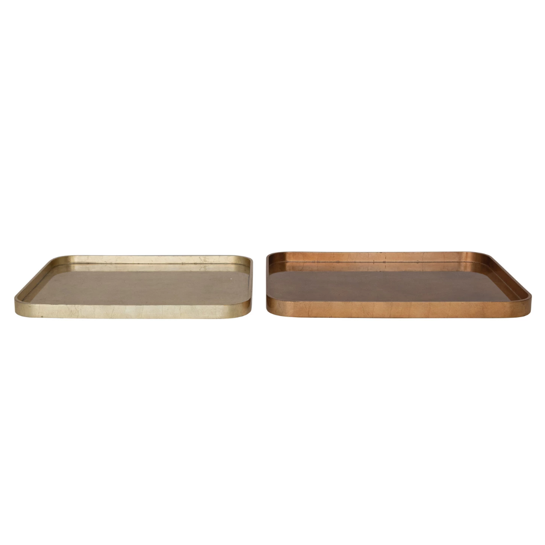 Lacquered Trays with Foil Finish