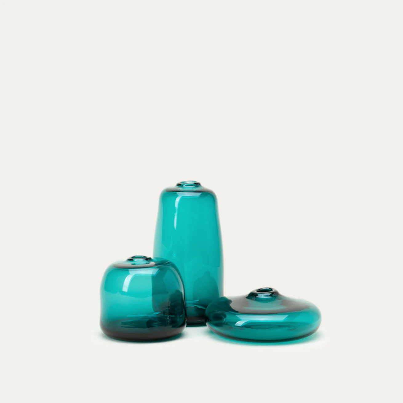 Glass Bud Vase, Sea Green