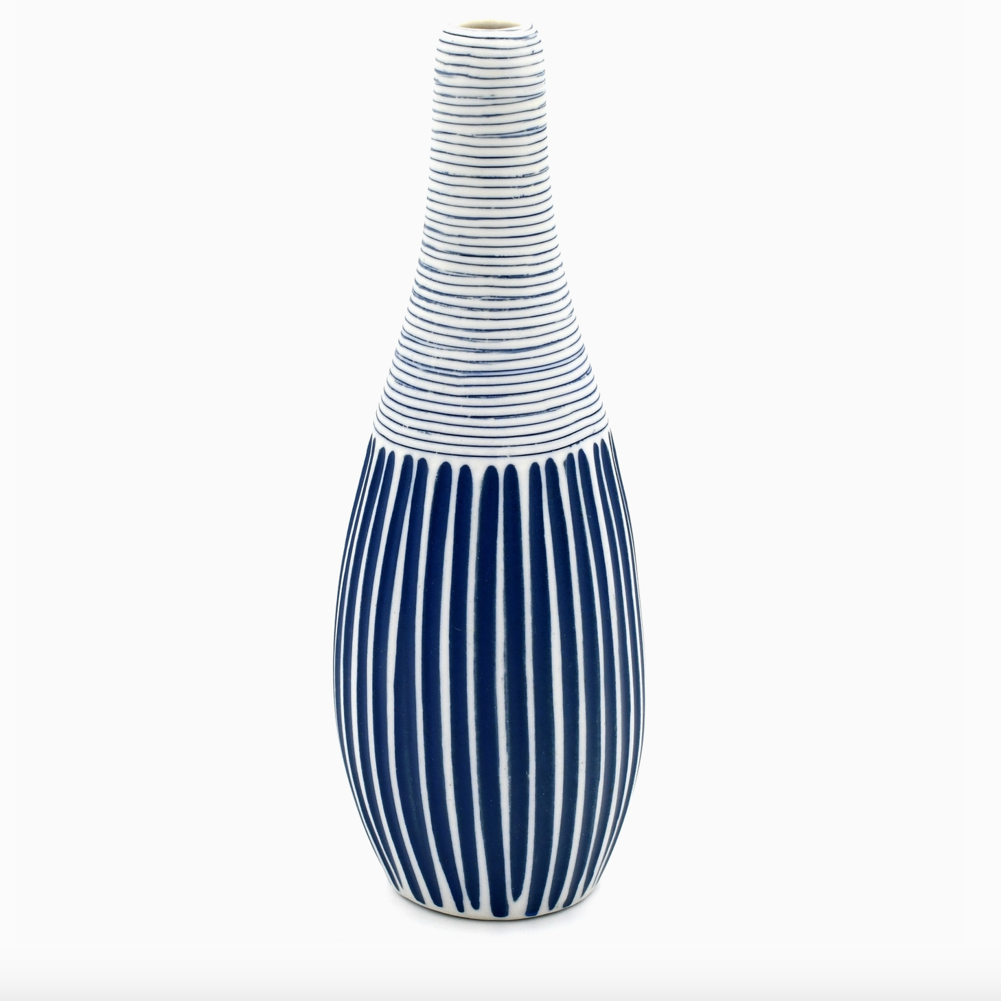 Handmade Gourd Vase, Small, Blue