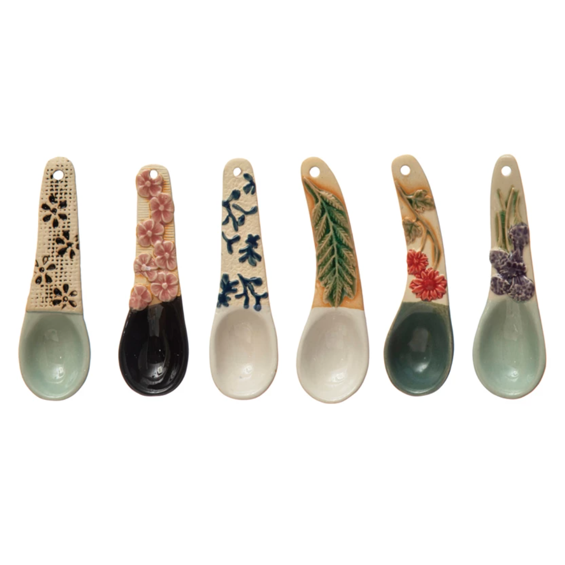 Handpainted Spice Spoon, Set of 6