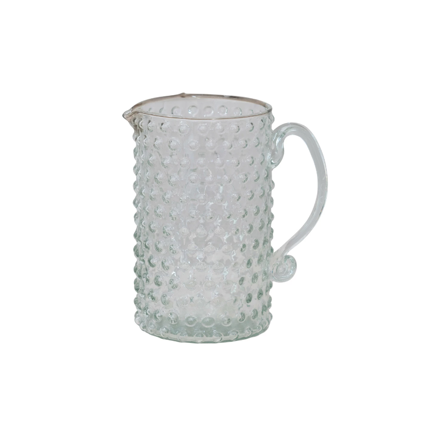 Hobnail Glass Pitcher