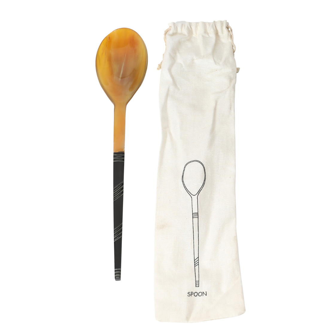 Horn Serving Spoon