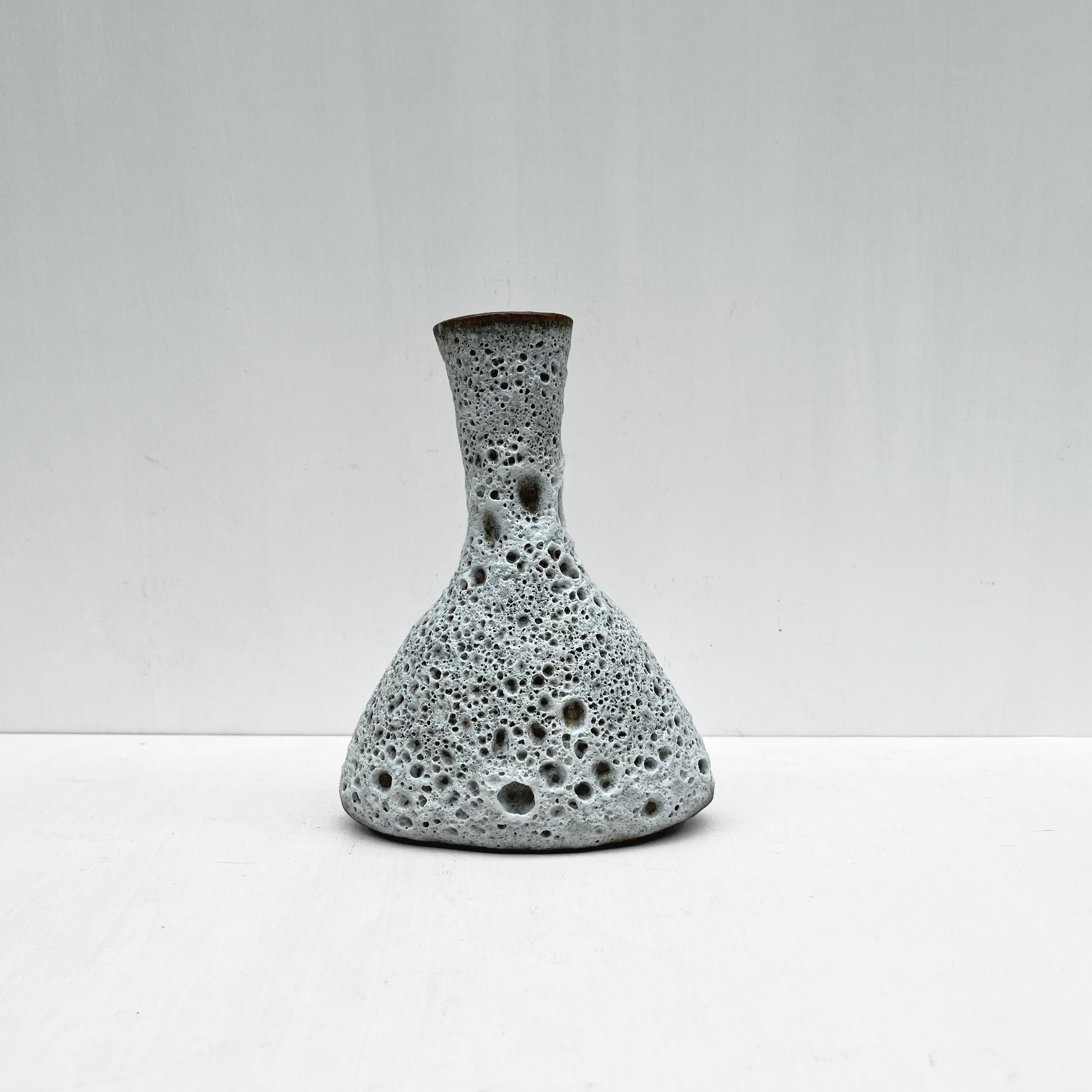 Triangular Vase, White