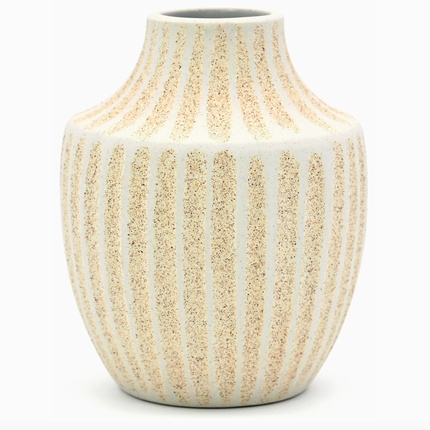 Handmade Inca Coral Vase, Sand