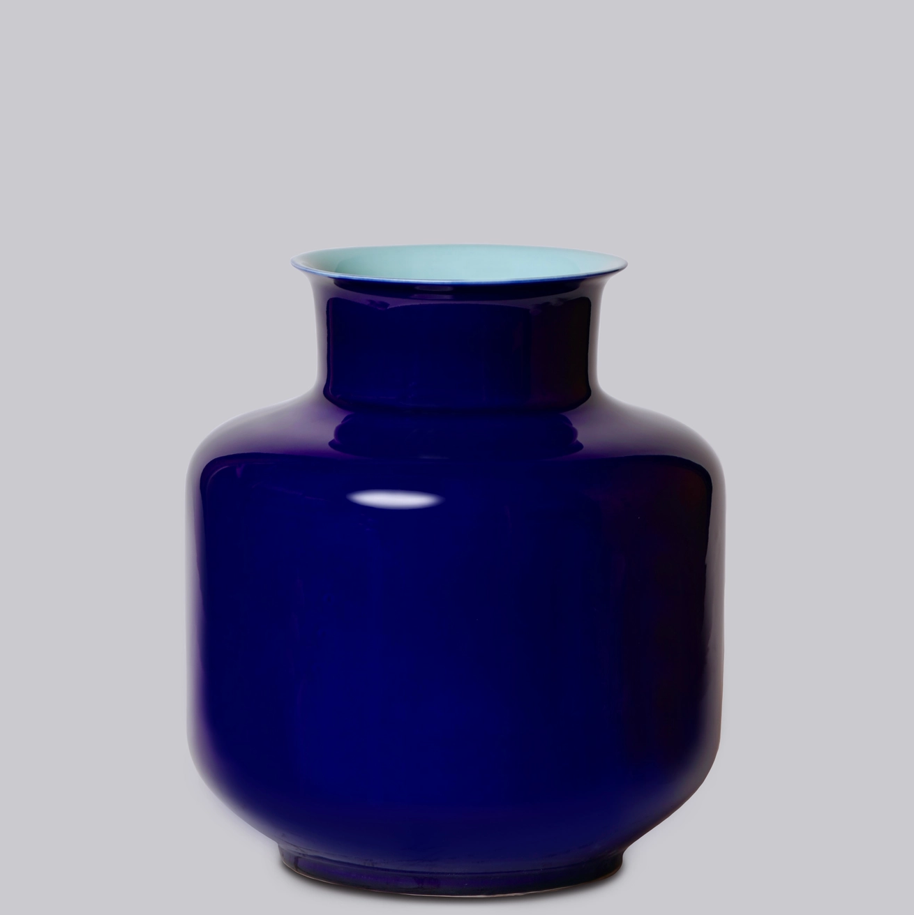Large Monk Porcelain Vase