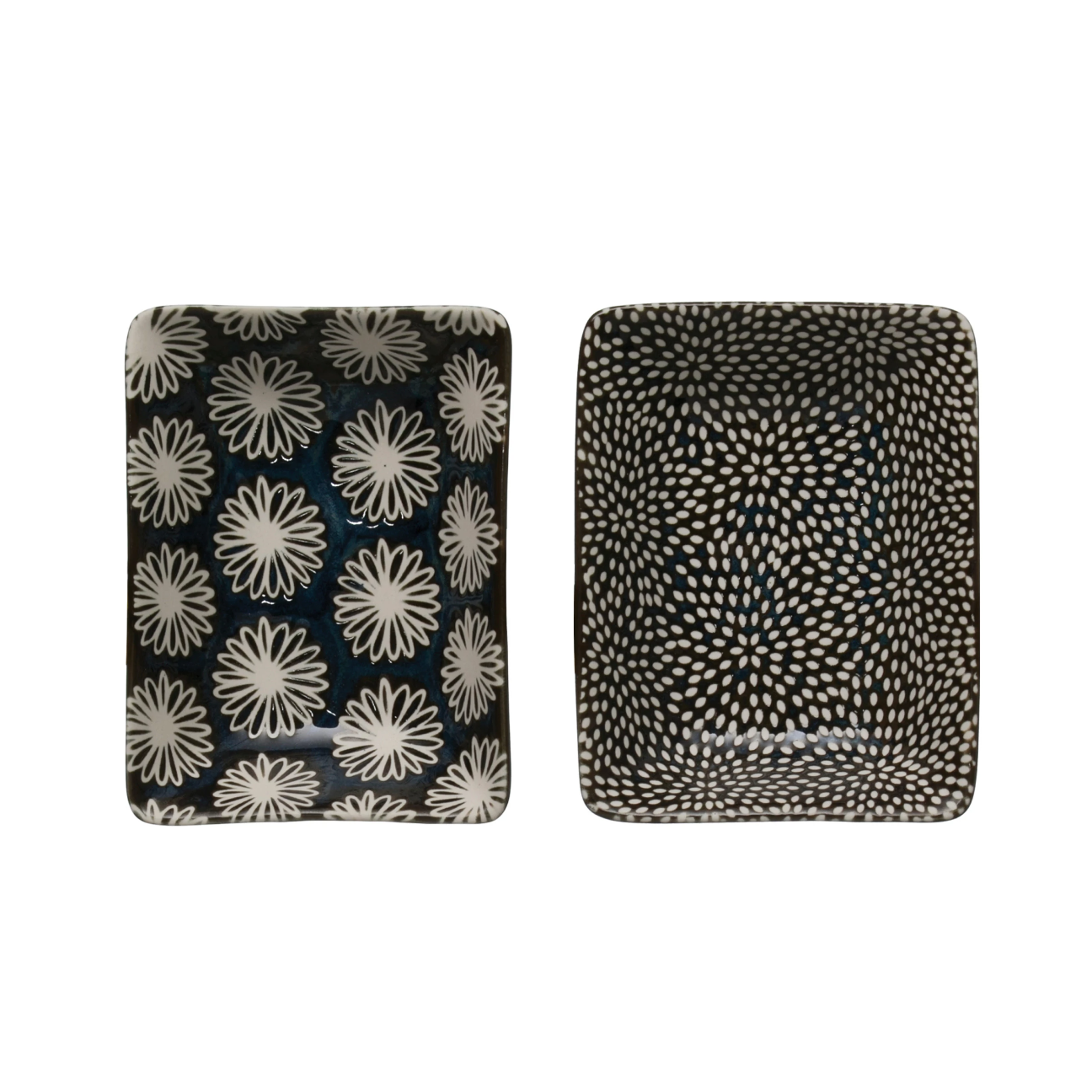 Indigo Printed Sauce Dish