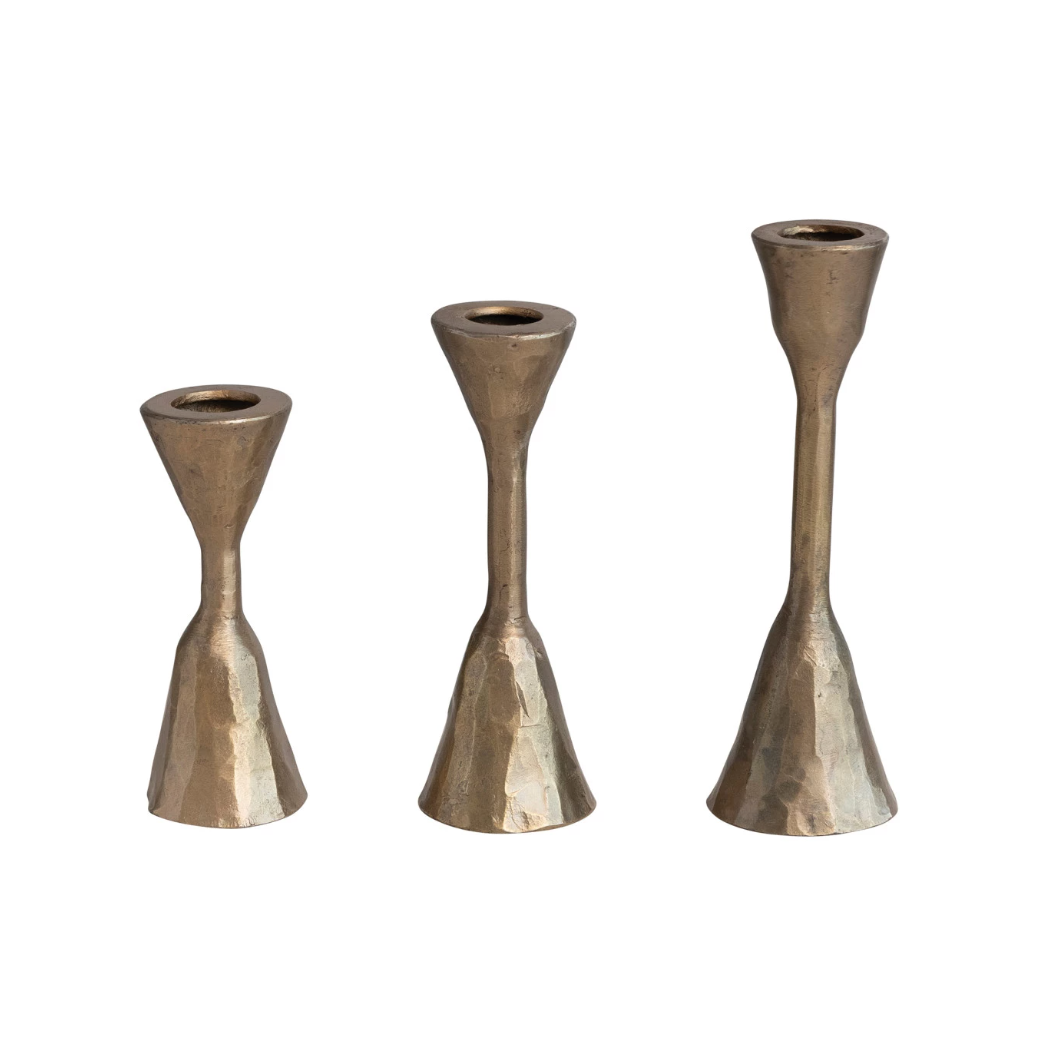 Hand Forged Iron Candleholder, Bowtie