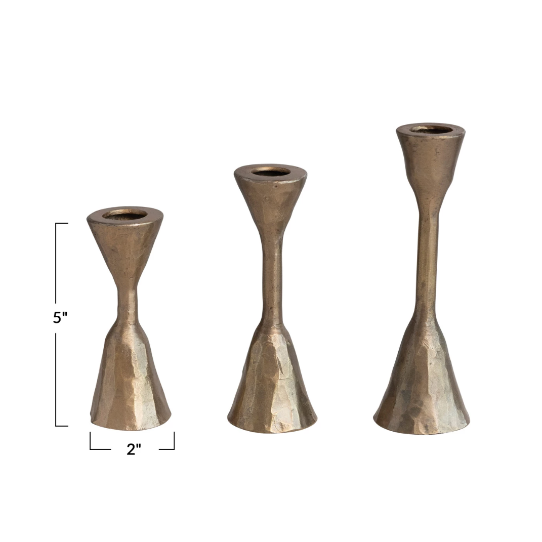 Hand Forged Iron Candleholder, Bowtie
