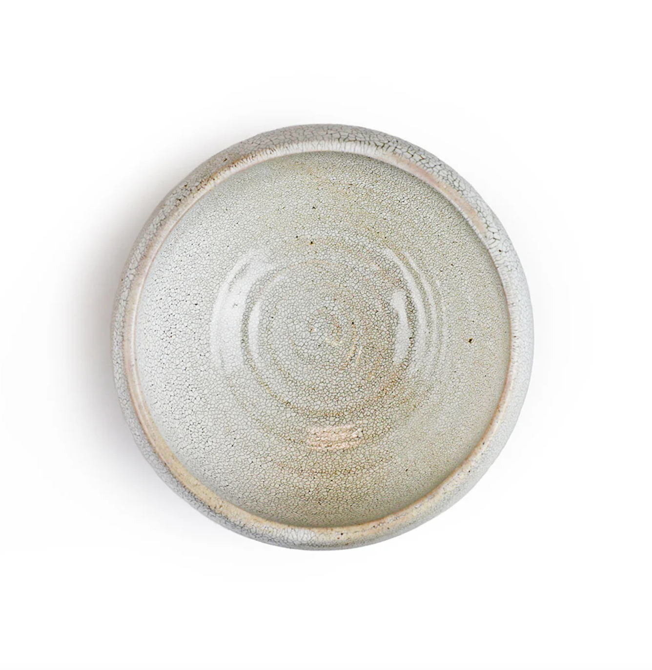 Ivory Crackle Matcha Bowl