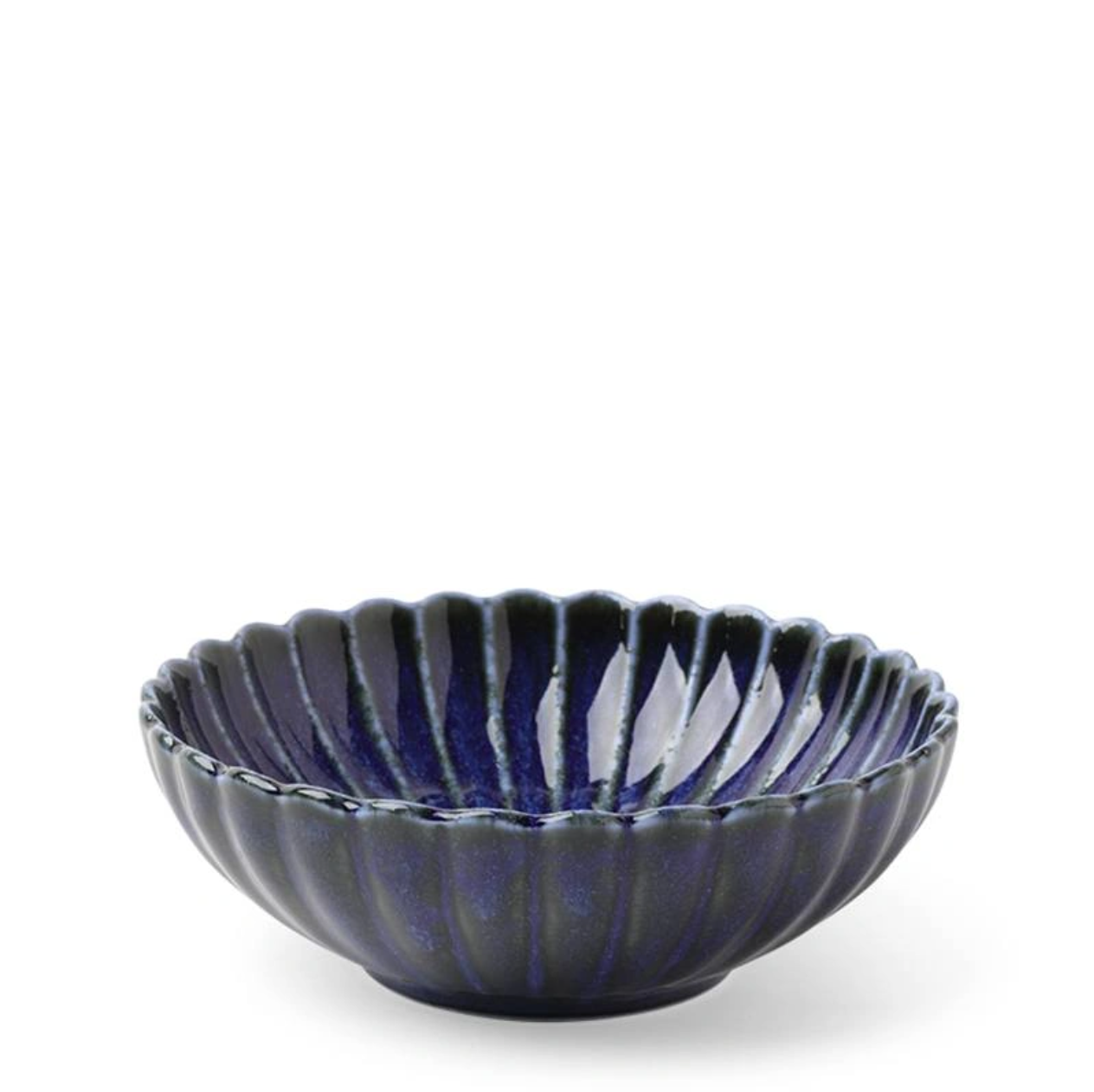 Kiku Indigo Shallow Bowl