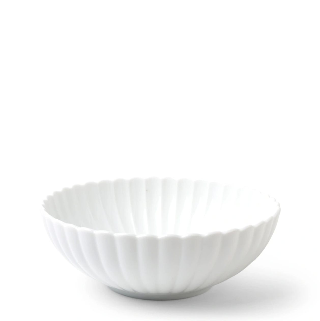 Kiku White Shallow Bowl