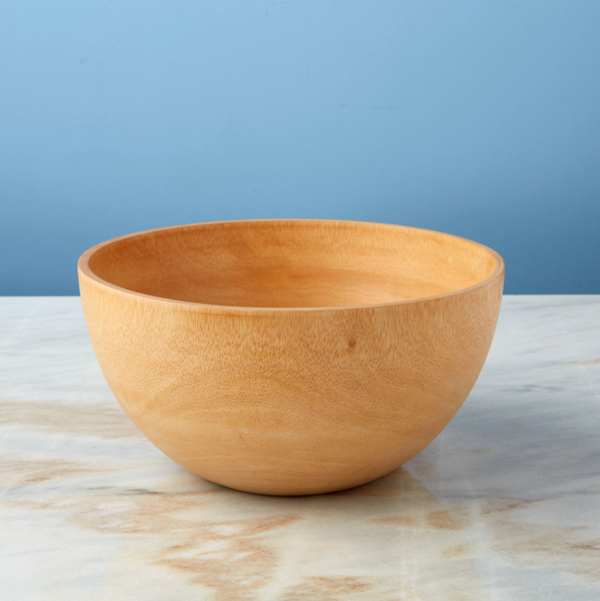 Kiln Fired Mango Wood Salad Bowl