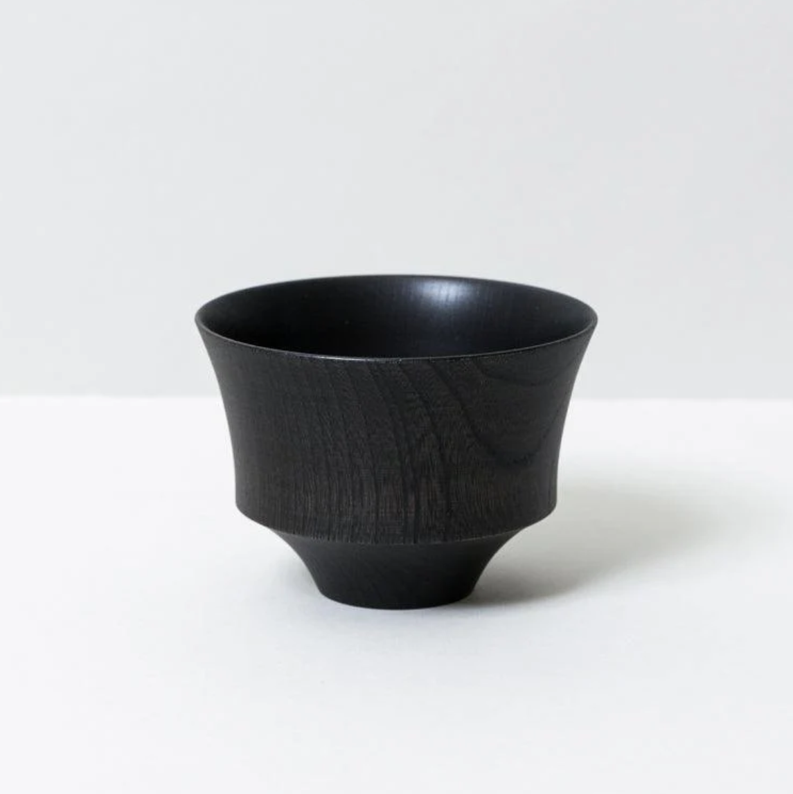Tsumugi Koma Wooden Bowl, Black