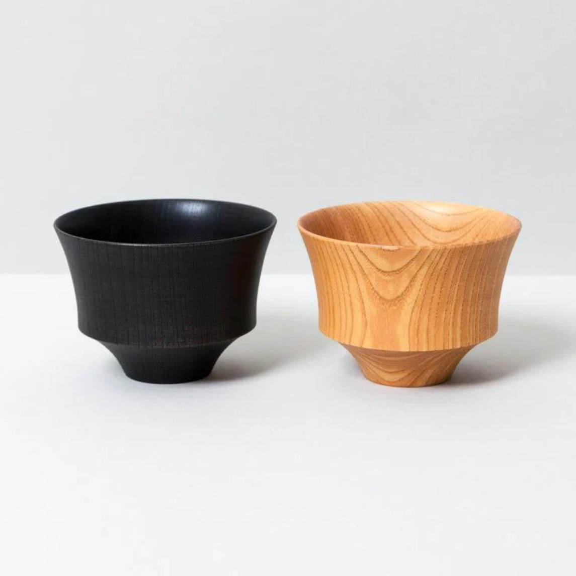 Tsumugi Koma Wooden Bowl, Black