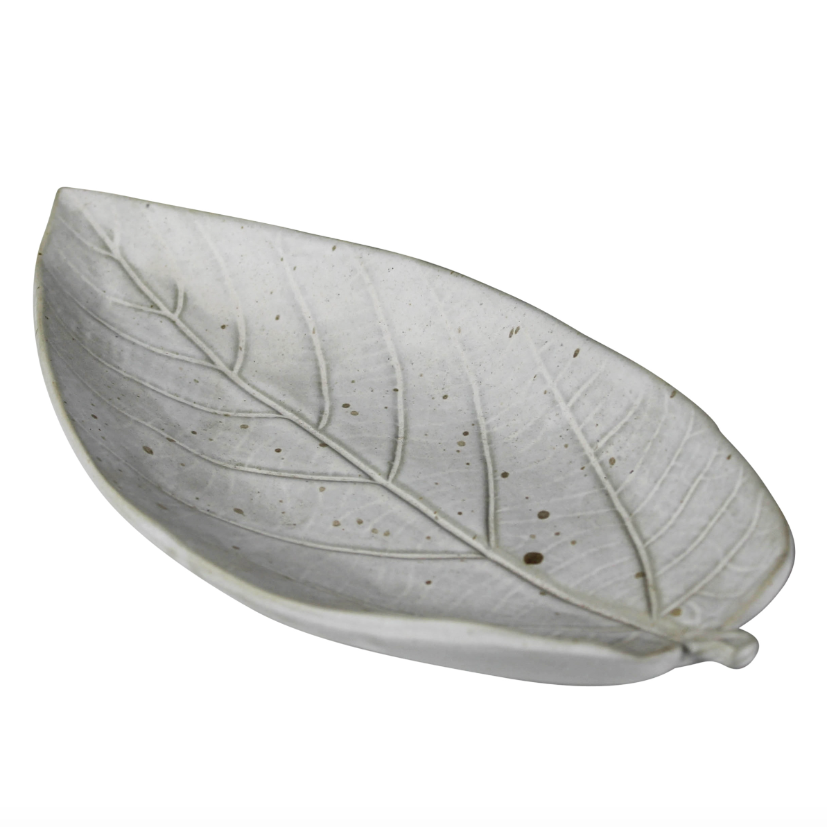 Laurel Leaf Ceramic Serving Plate