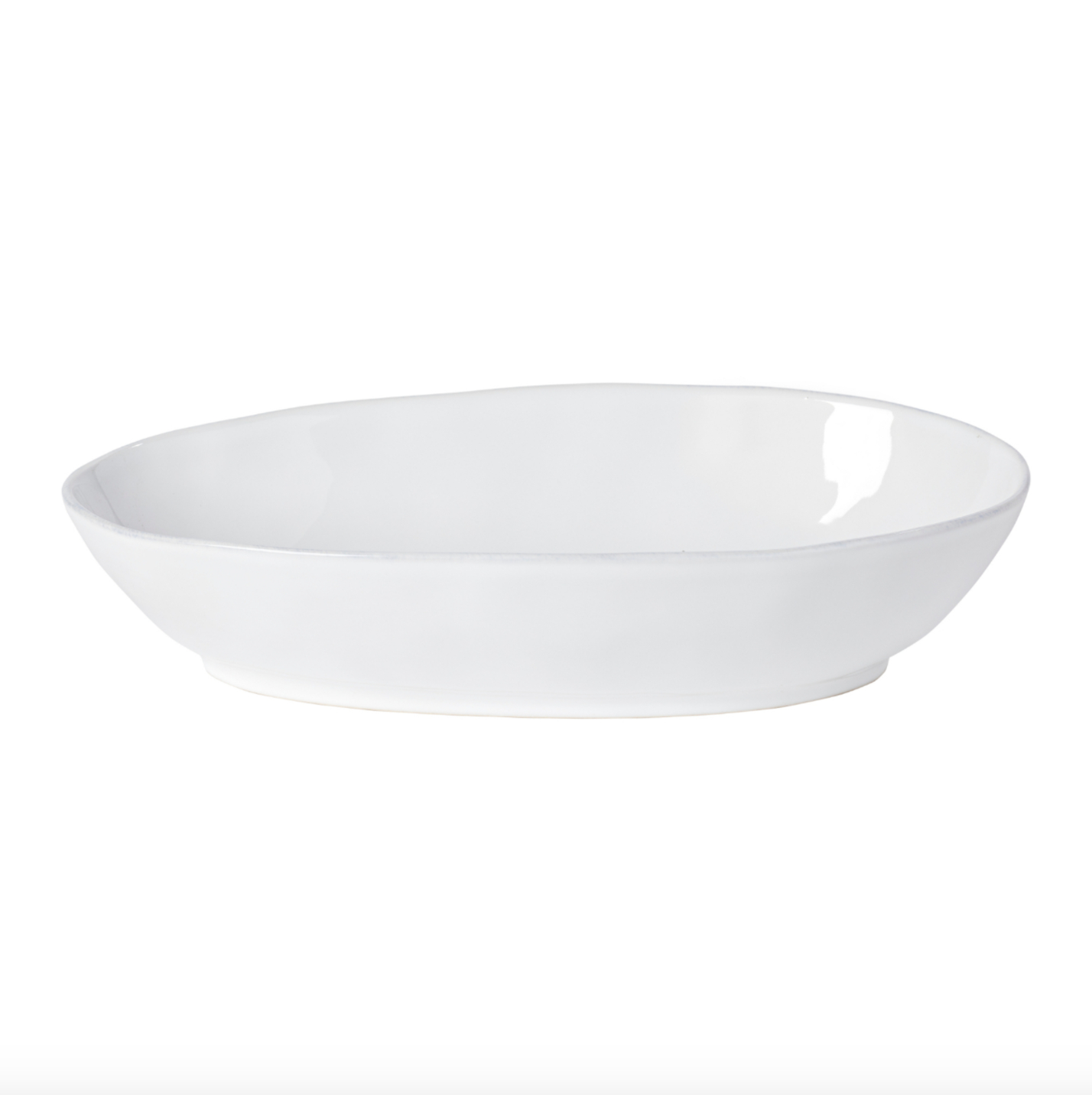 Livia Oval Baker, White