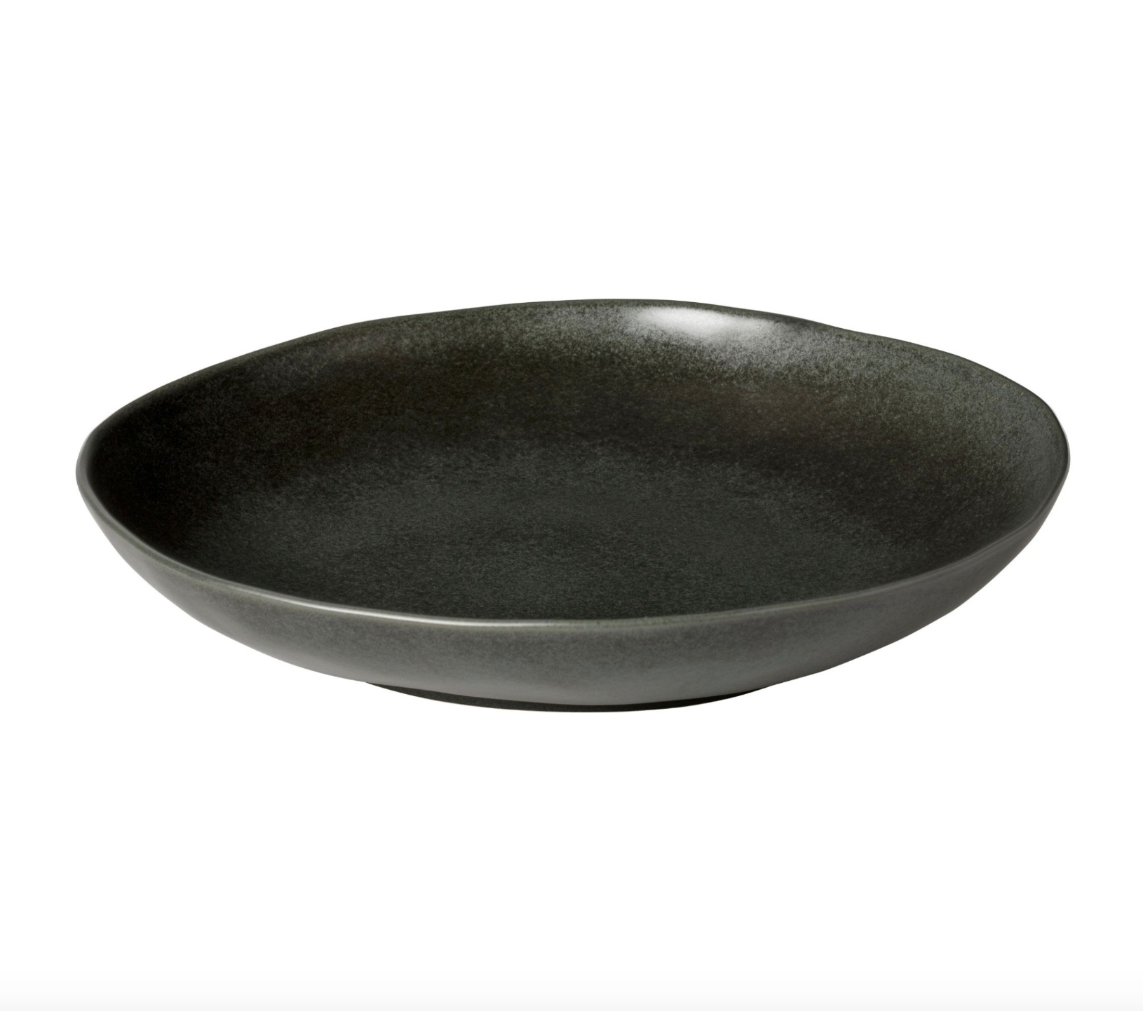 Livia Shallow Serving Bowl, Black