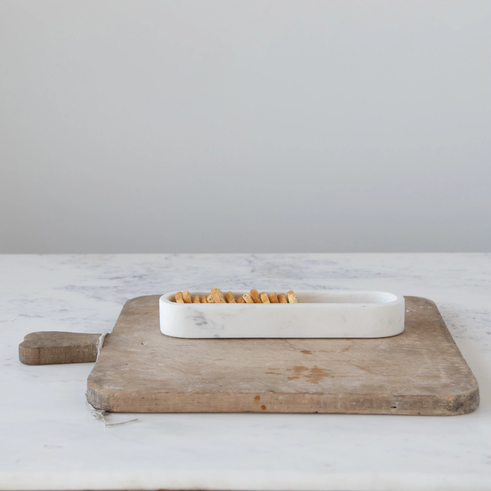 Marble Cracker Dish