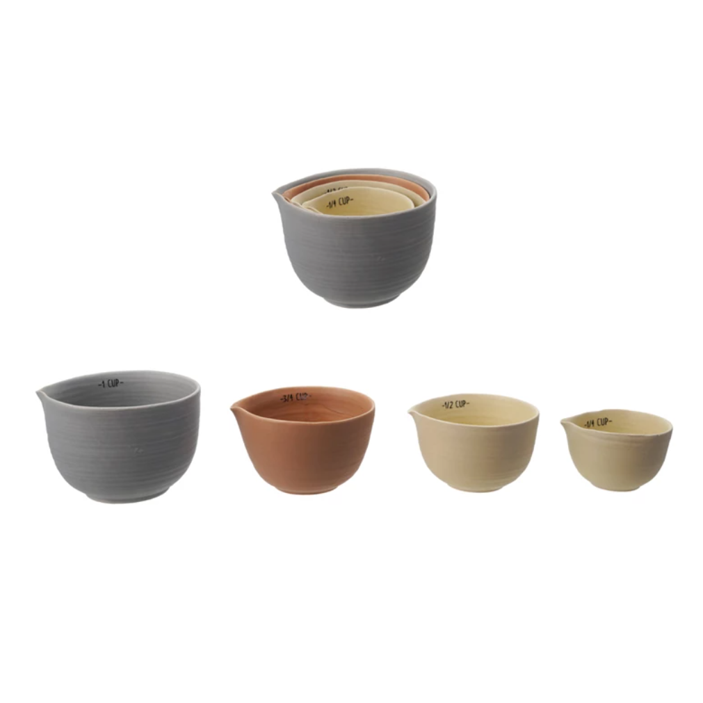 Matte Colored Measuring Cups, Set of 4